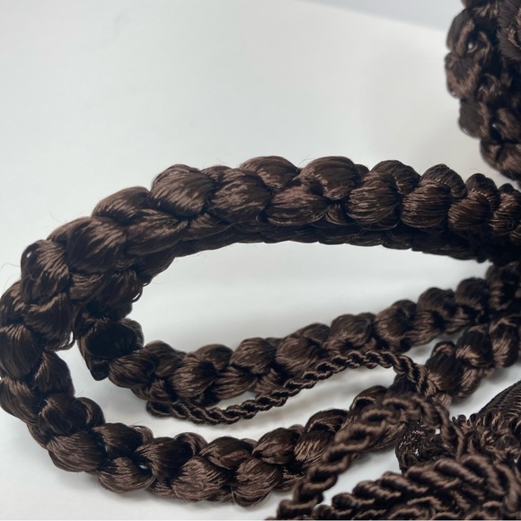 Brown Drapery Curtain Chair Tie Back 24" with 5.5" Tassel Set of 2 Conso - Picture 5 of 13